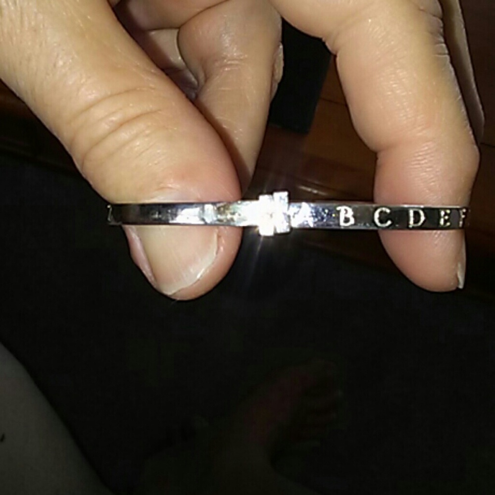 Child's Alphabet Sterling Silver Bracelet (925)